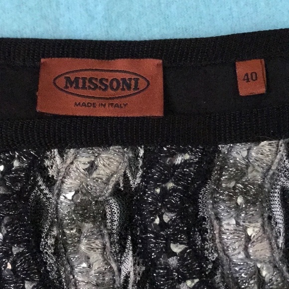 MISSONI Rare authentic vintage blouse with sequins detail NEW size 40 or L - Picture 4 of 8